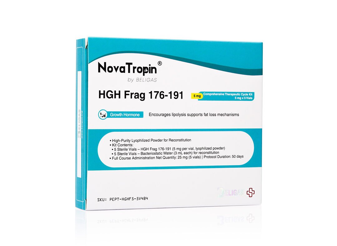HGH Frag 176-191, 5 mg (1 complete cycle: 25 mg total)