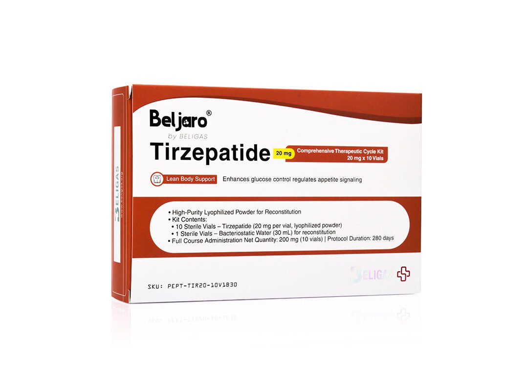 Tirzepatide, 20 mg (1 complete cycle: 200 mg total)